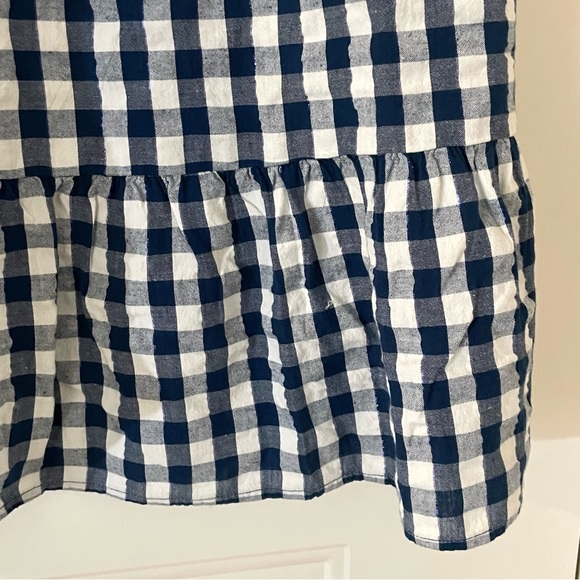 Style & Co. Navy and White Checkered Dress Sz M - Picture 6 of 16